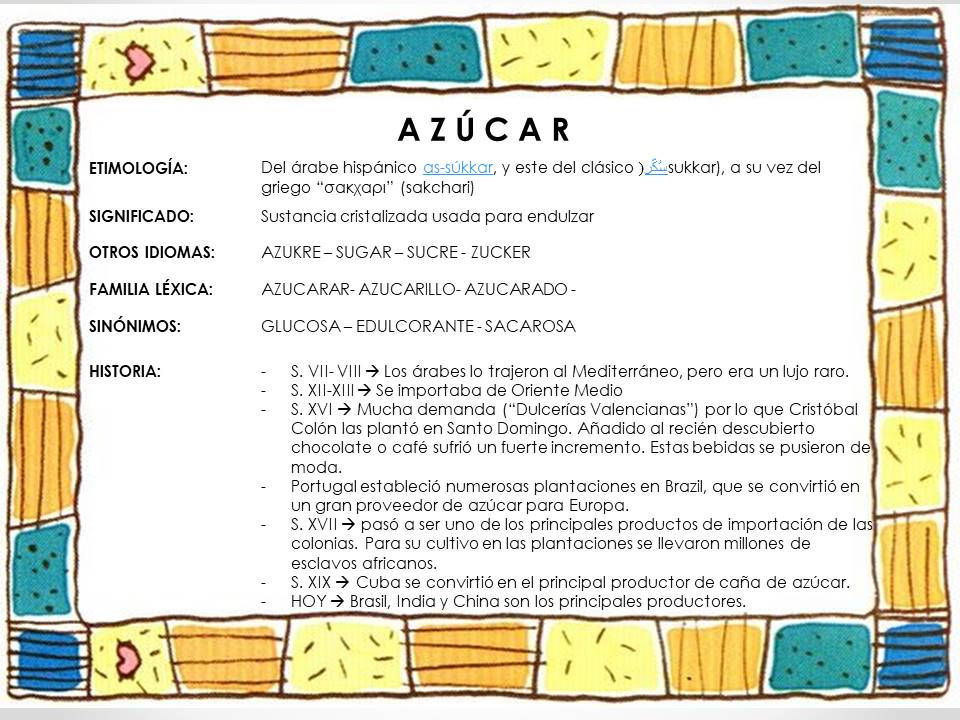 ejemplo azúcar